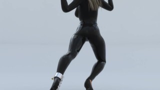 Latex metal-bondage 3D trailer