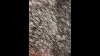 Black girl white guy blowjob in car