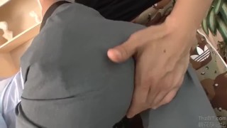 Reverse crossdresser gets her ass destroyed