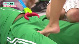 Korean game show footjob