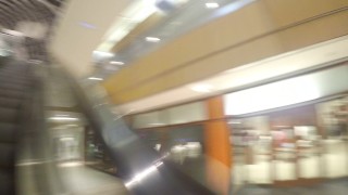 MIXED STRIPPER WALKS THRU GALLERIA DALLAS WITH PHATTASS OUT IN PUBLIC