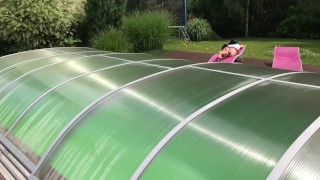 Shortest School Uniform Skirted Girl´s Bare Ass Under the Shining Sun (4K)