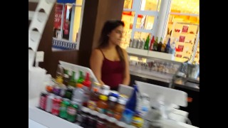 Candid voyeur gorgeous thick ass booty ebony at mall