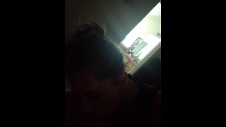 Sucking my BF till I swallow his cum