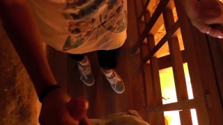 Hot couple great facial at the end too. Vacationing Voyeurs