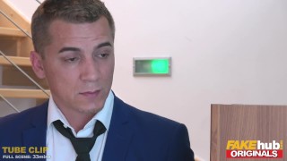 FAKEhub Originals Redhead skinny teen with tiny tits fucked by older man