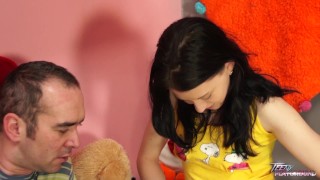 Teenyplayground – Super cute innocent young babysitter fucked by older man