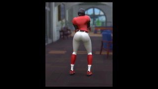 Blitz Twerks Big Booty and Winks while Zoey sucks cock with Fate