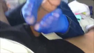 Lucky Footjob #6