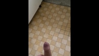 Young Bi pissed on public toiletfloor/walls