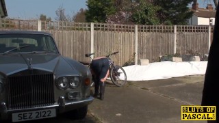 British sub Devon Breeze facialized by dom