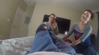 3some double blowjob 2 blondes white chicks threesome