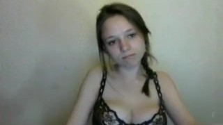 Teen girl with big boobs and large areolas