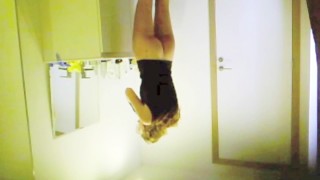 18year old sister with big boobs in bathroom spy cam