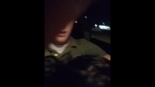 Emo slut from Tinder sucks my big dick in car moments after we meet