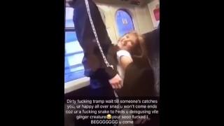 South east London Slut fucked on train