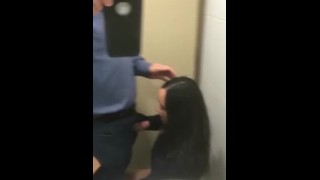 Old man fucking his cute sexy secretary in office washroom