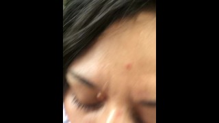 Sexy homeless Latina slut obeys Bbc master and takes thick white facial