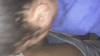 Mexican girl sucking good black dick