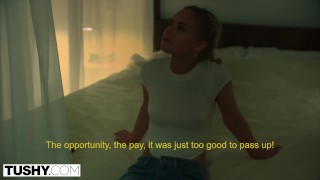 TUSHY Super Horny Model Gets Gaped On A Shoot