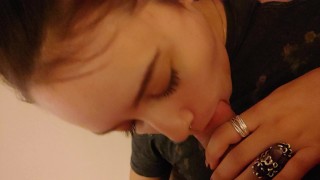 Girlfriend blowjob