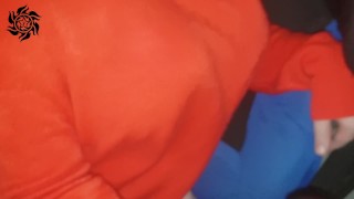 Pregnant wife face fucked in public then anal sex caught dogging