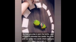 Playing spin the bottle with Belle Delphine