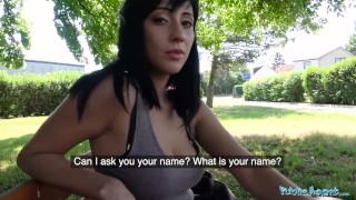 Public Agent Sweet ass babe with great tits fucked against fence