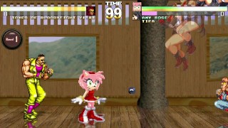 MUGEN – Amy Rose and Tifa Lockhart showcase
