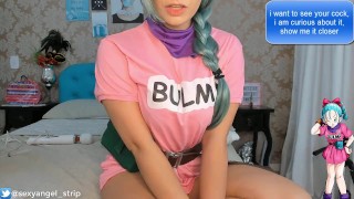JOI PLAYING WITH BULMA COSPLAY JERK OFF INSTRUCTION ORGASM HITACHI