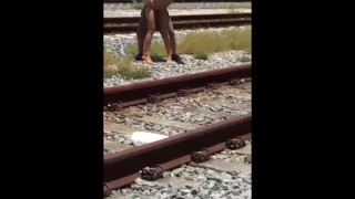 Adriana Chechik Train Track Fucking
