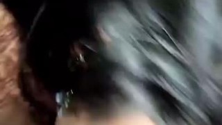 Amateur indian girlfriend passionate blowjob inside car