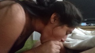 Wife blows husbands friend