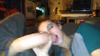 Giant cock…meets tiny teen pussy! Pt.1