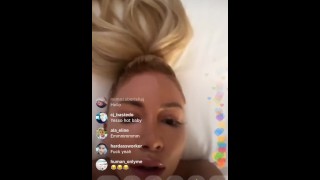 Nicolette shea gets pussy eaten on Instagram live